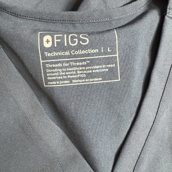 Figs Women's Casma 3 Pocket Scrub Top Short Sleeve V-Neck Size Large PO#5292 - Picture 5 of 6